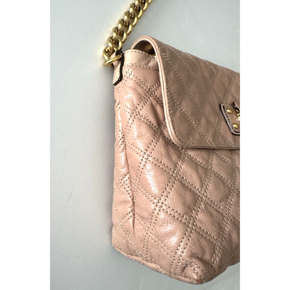Marc Jacobs Shoulder Bag Blush Pink Diamond Quilted Leather Chainlink - Italy - Picture 7 of 16